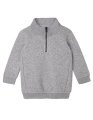 Baby Sweater Quarter Zip Babybugz BZ66 Heather Grey